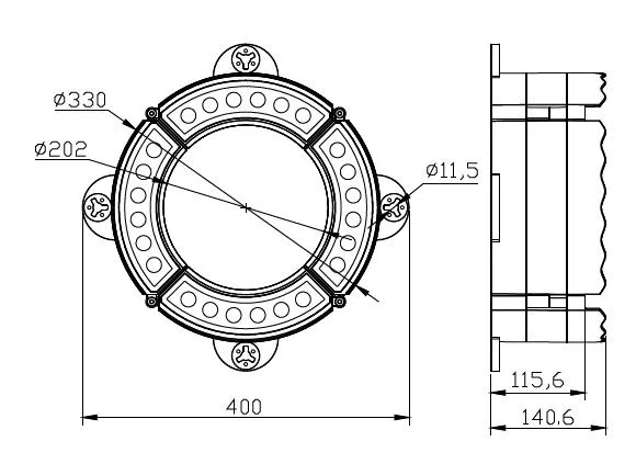 30W 60W 90W 120W Special Custom Flood Light Die-Cast